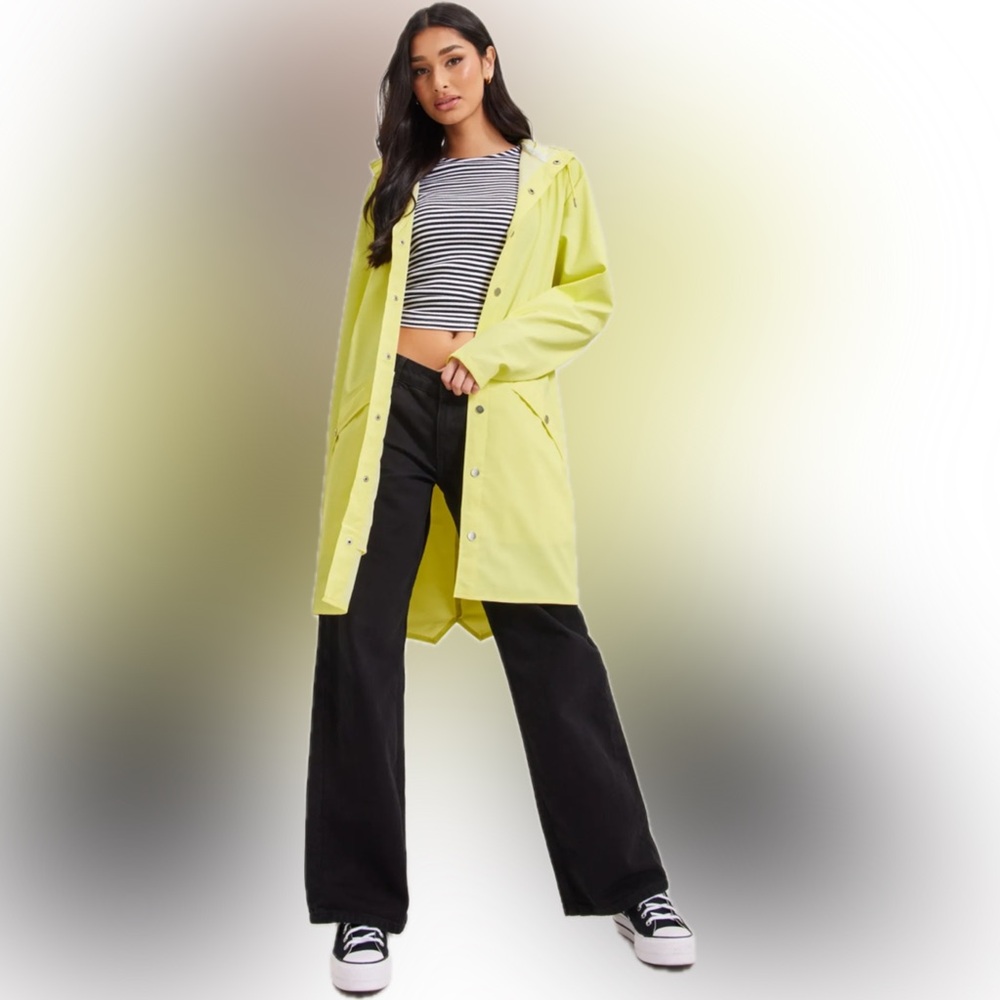 NWT Small Long Jacket Straw Rains Unisex Waterproof